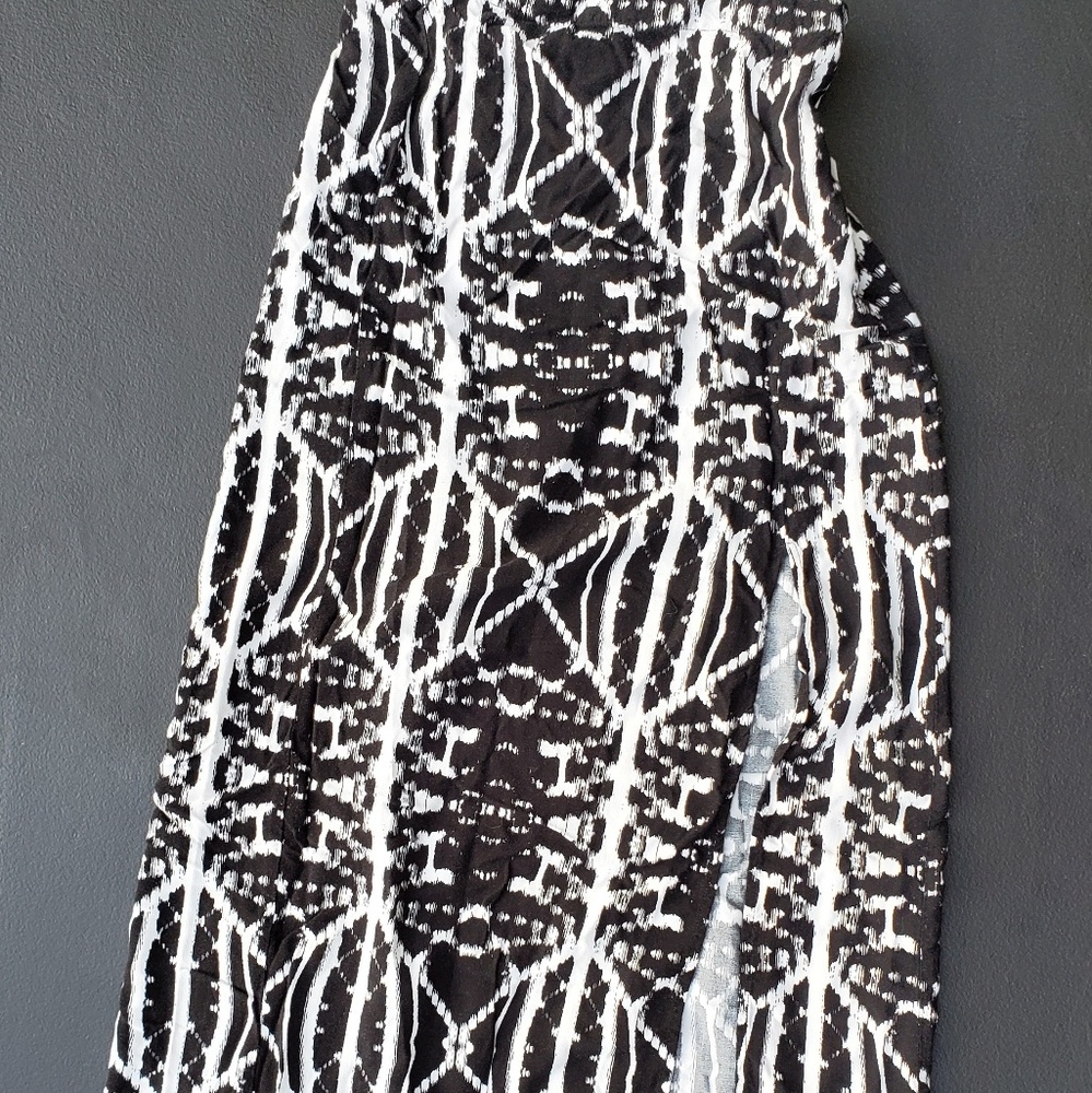 Tribal Print Maxi Skirt